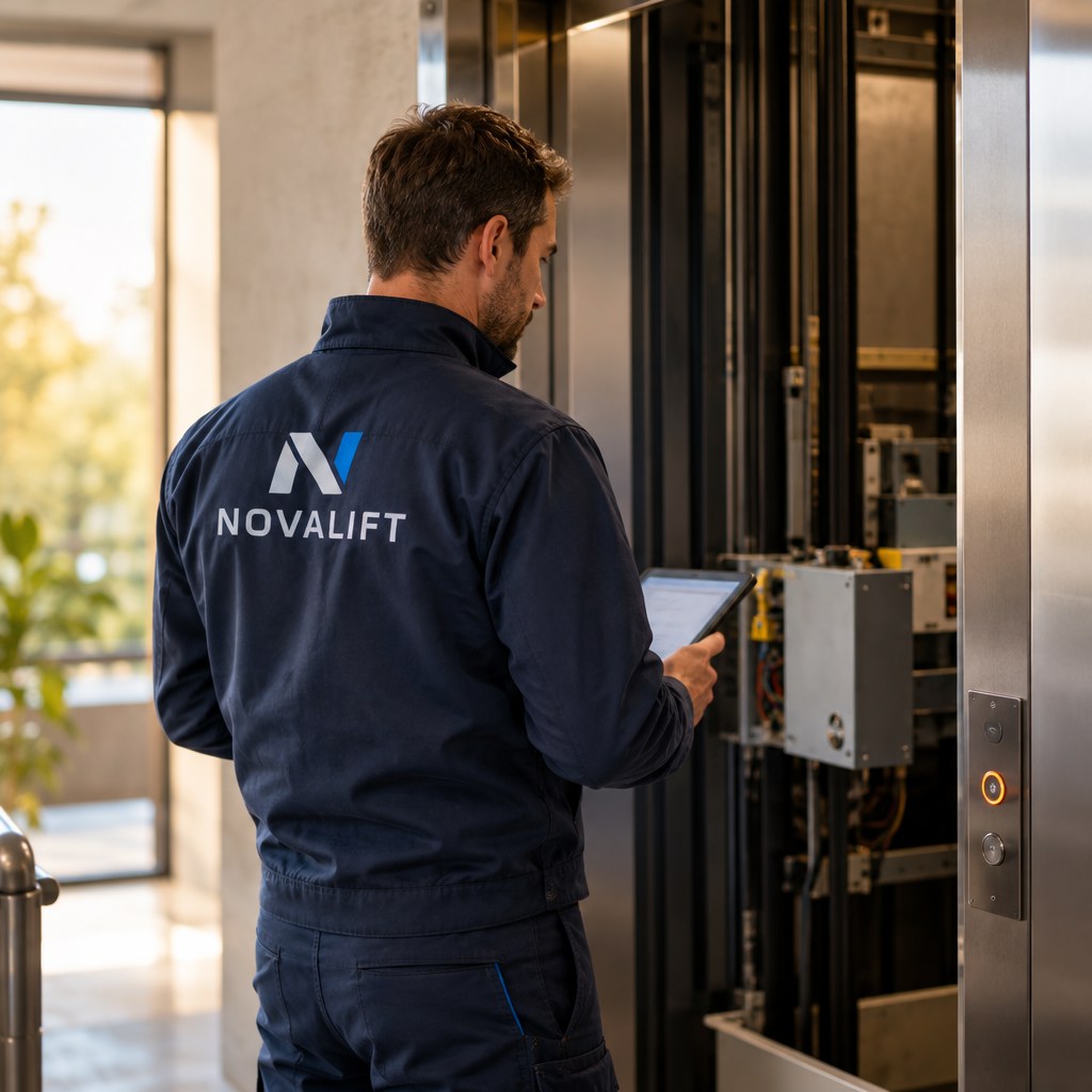 Contrôle technique quinquennal d’un ascenseur : obligations, déroulement et suivi des réserves | Novalift Contrôle technique quinquennal d’un ascenseur : obligations, déroulement et suivi des réserves